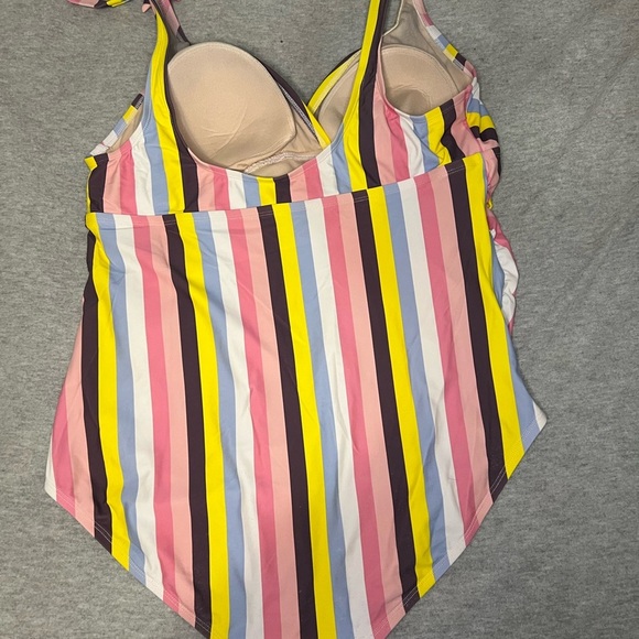 Isabel Maternity by Ingrid & Isabel Stripped Bathing Suit - Picture 3 of 4